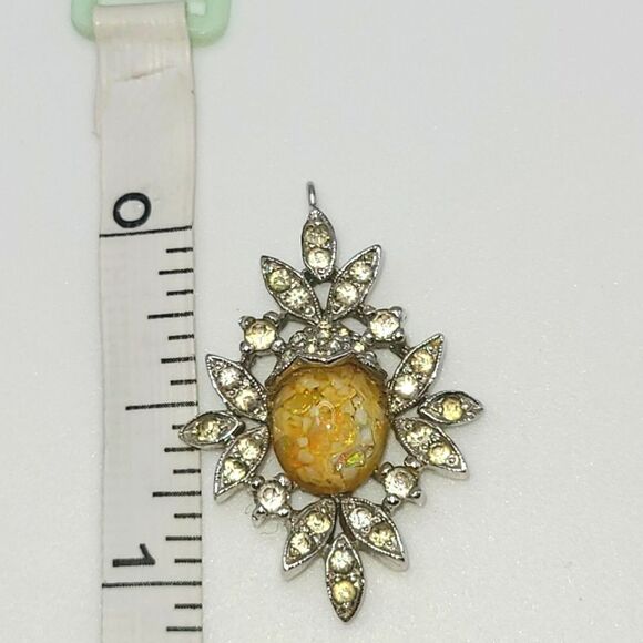 Panetta Vintage Silver And Opal Pendant - Picture 5 of 6